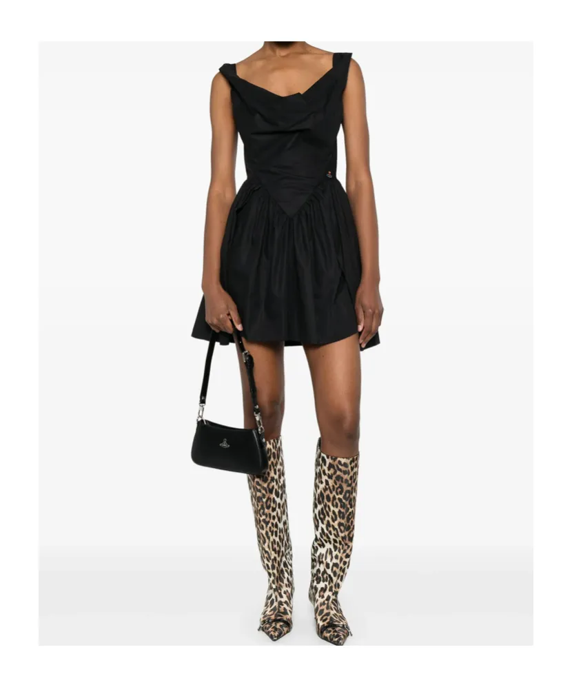 Orb Embroidered Mini Dress