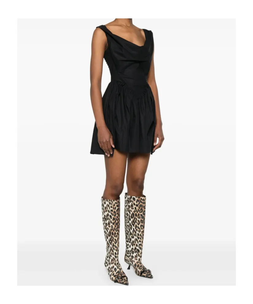 Orb Embroidered Mini Dress