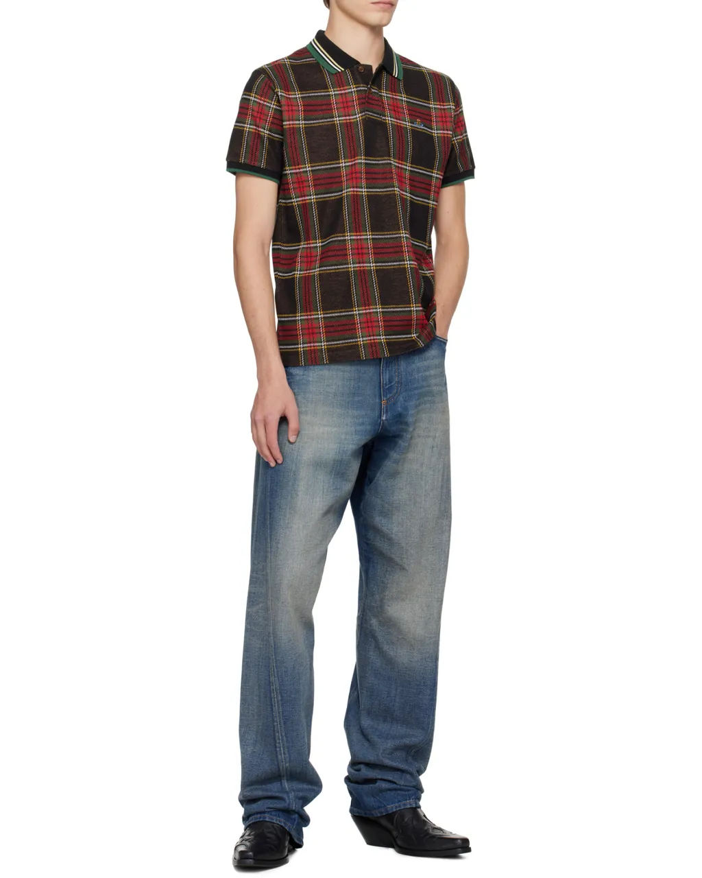 Checked Polo Shirt