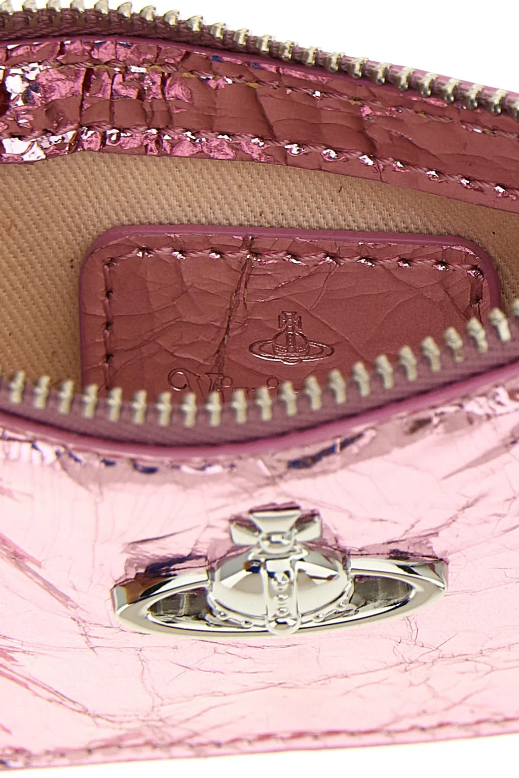 Orb Plaque Zipped Wallet