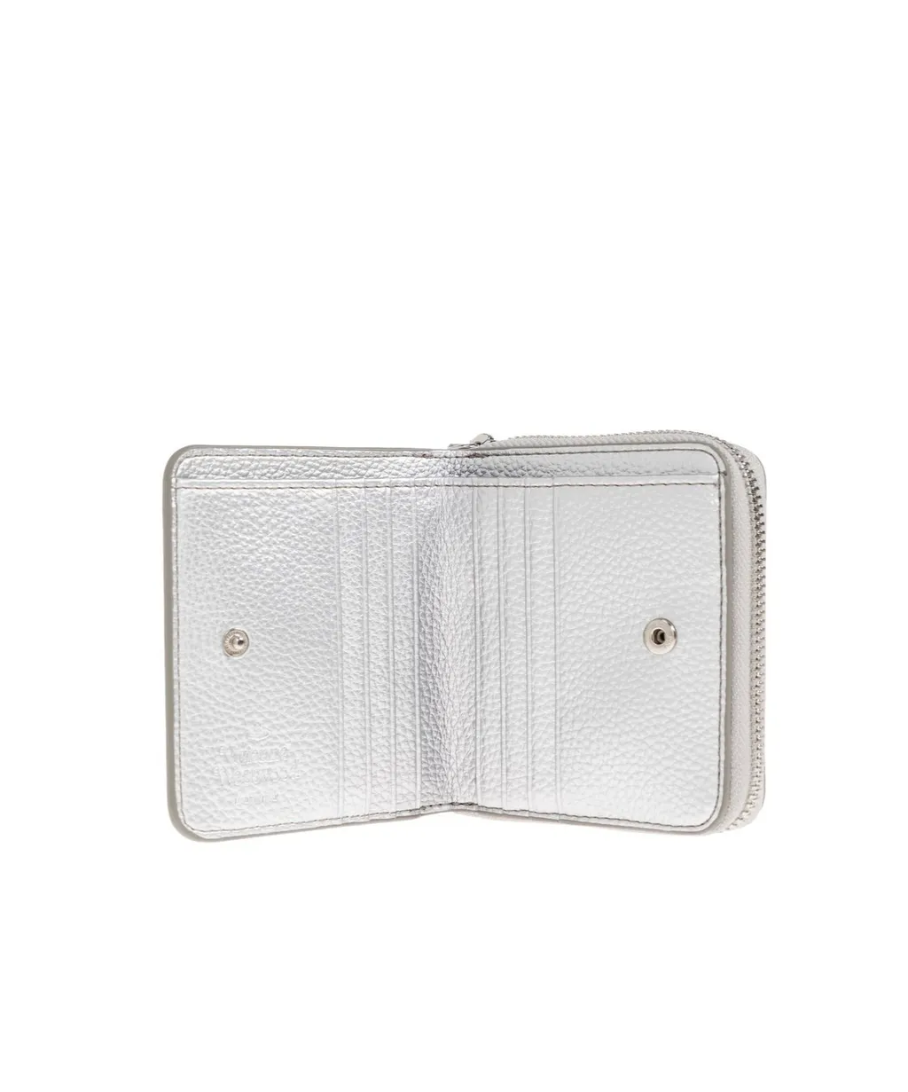 Logo Plaque Zip-Around Wallet