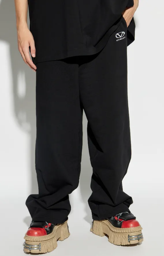 Logo-Print Cotton Pants