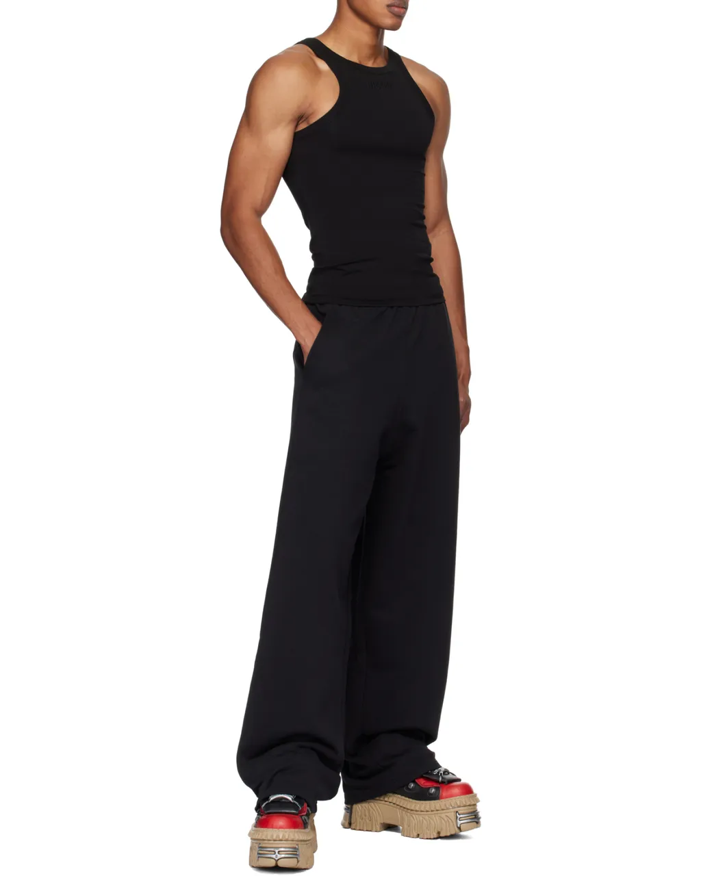 Logo-Embroidered Stretch-Cotton Tank Top