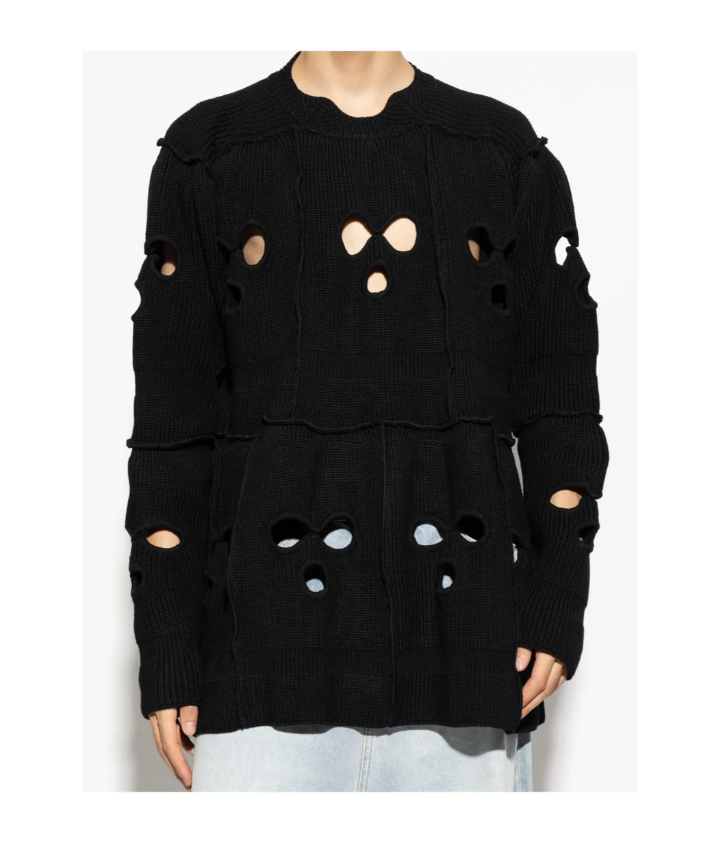 Distressed Knit Sweater