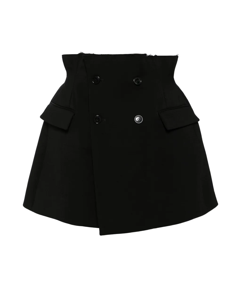 Button Detailed Skirt
