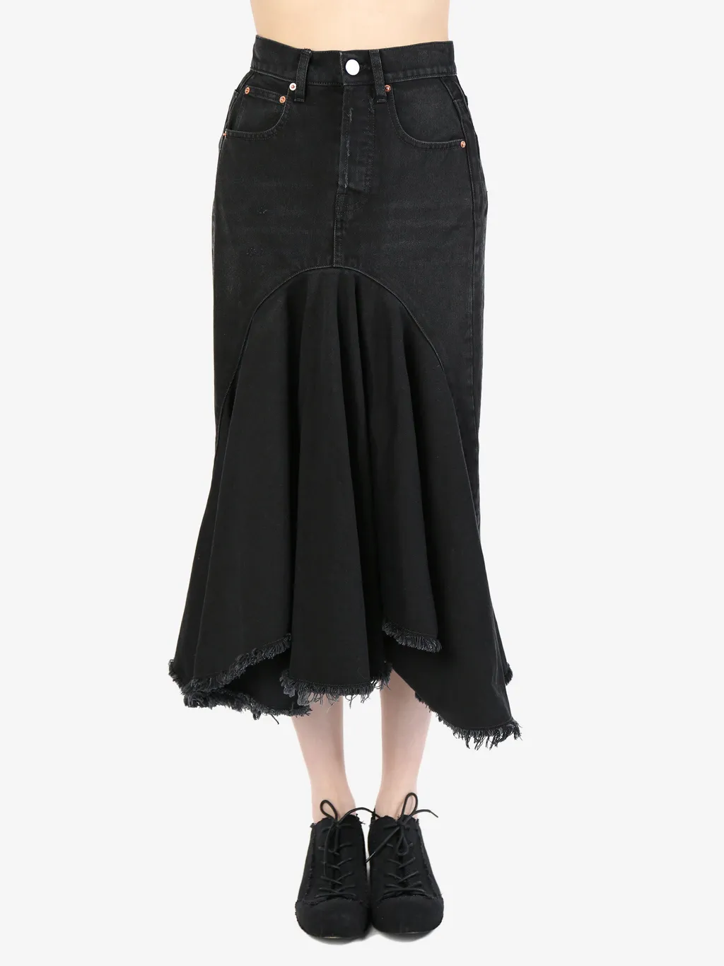 Denim Midi Skirt