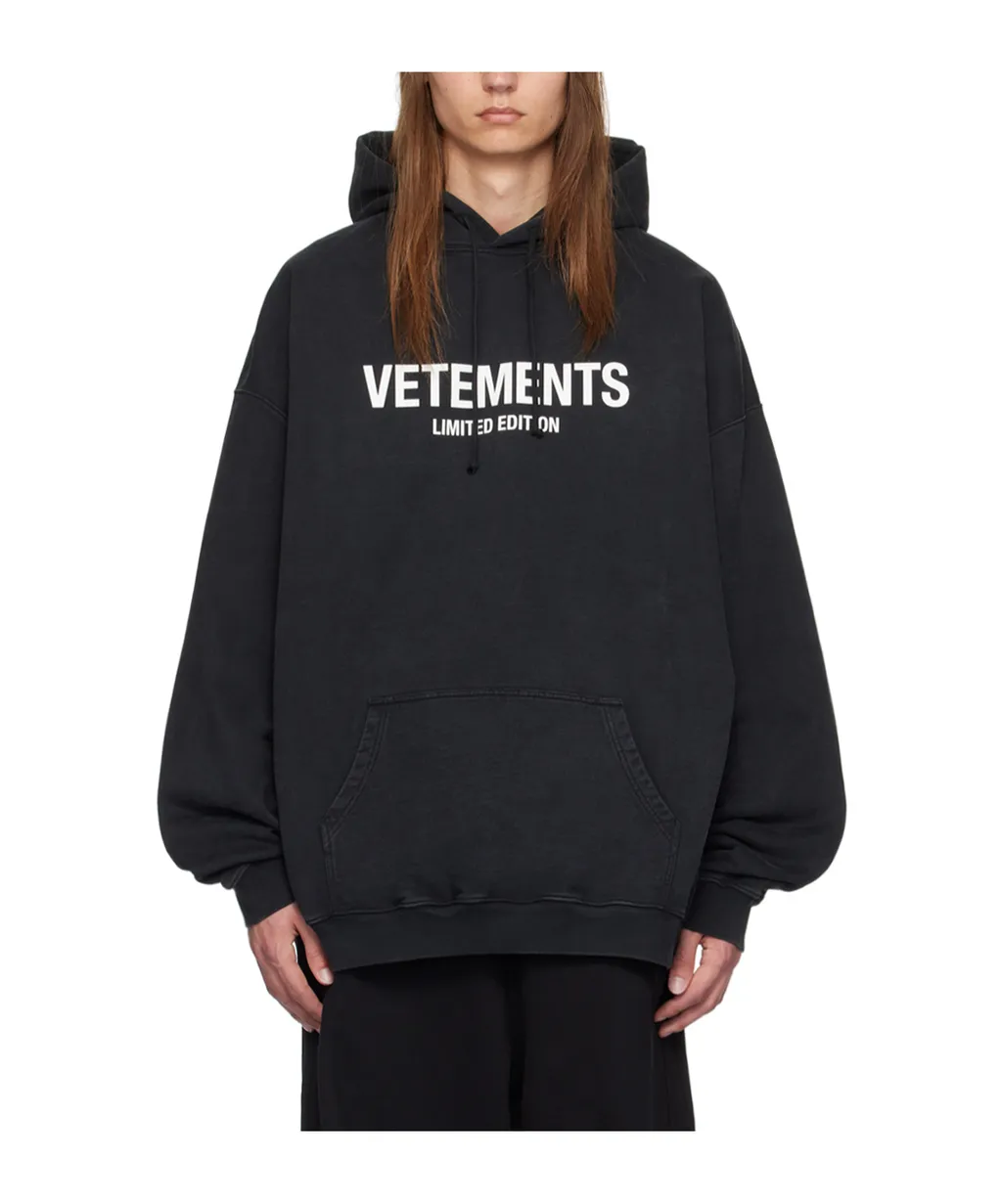 Logo Printed Drawstring Hoodie