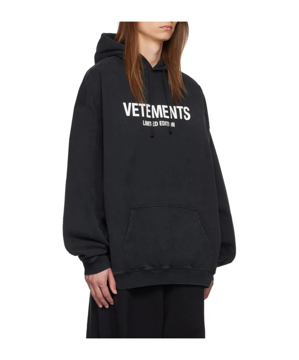 Logo Printed Drawstring Hoodie