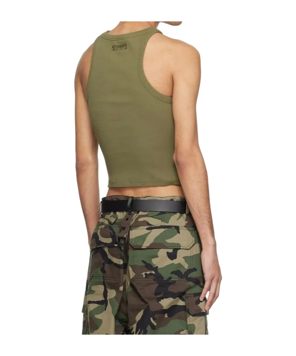 Logo-Embroidered Vest Top
