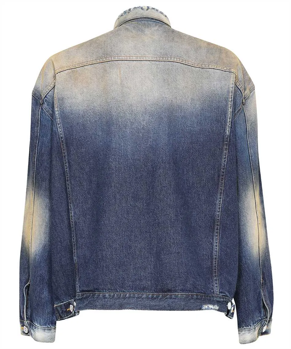 Long-Sleeved Denim Coat