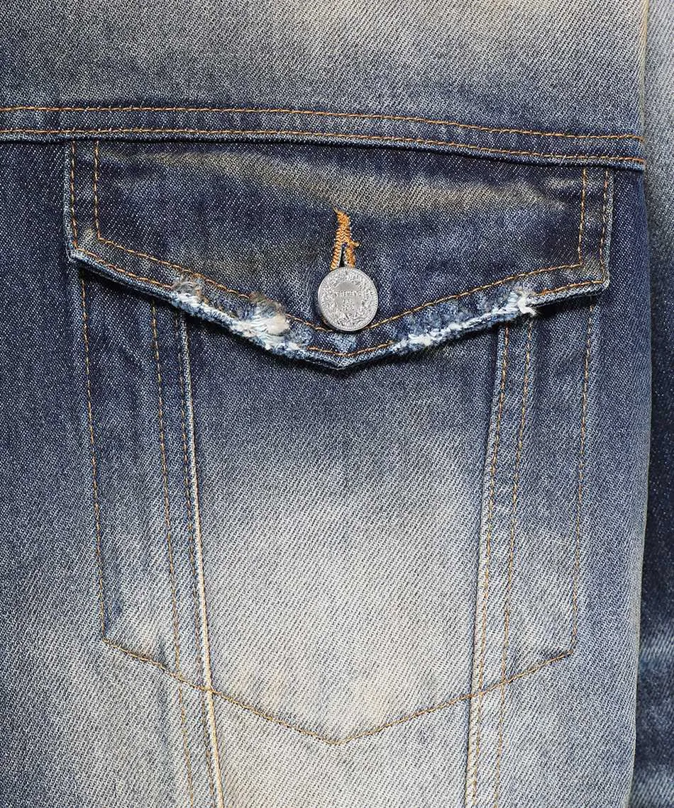 Long-Sleeved Denim Coat
