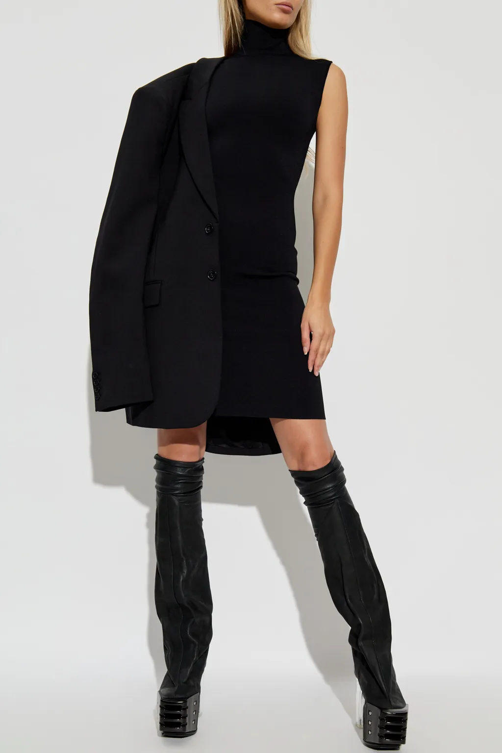 Turtleneck Sleeveless Dress