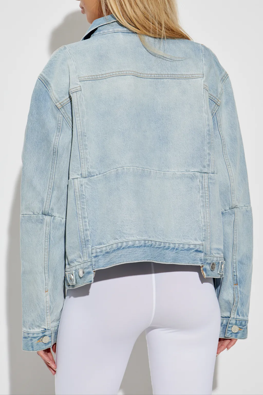 Collared Button-Up Denim Jacket
