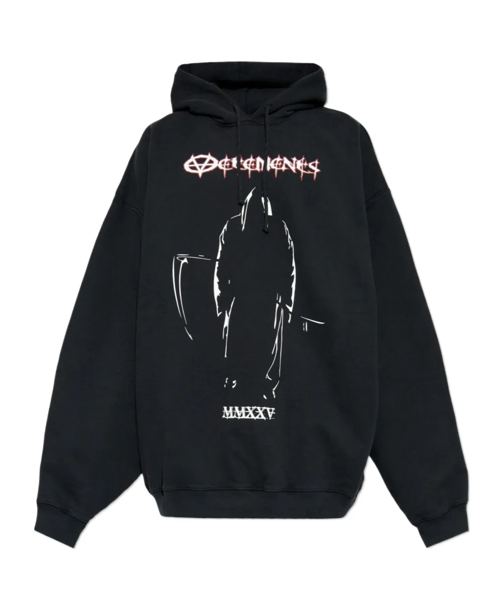 Graphic-Print Cotton Hoodie