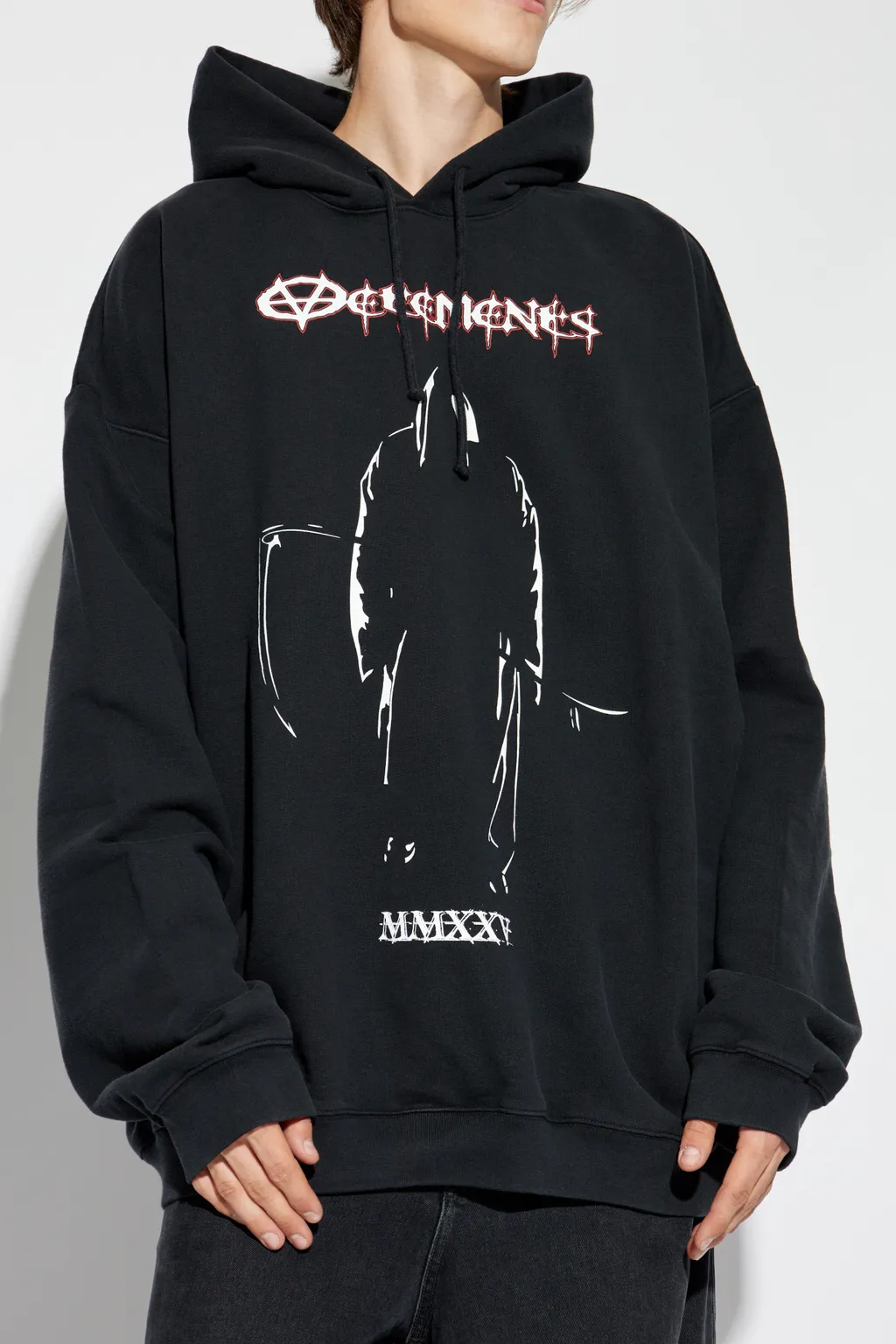 Graphic-Print Cotton Hoodie