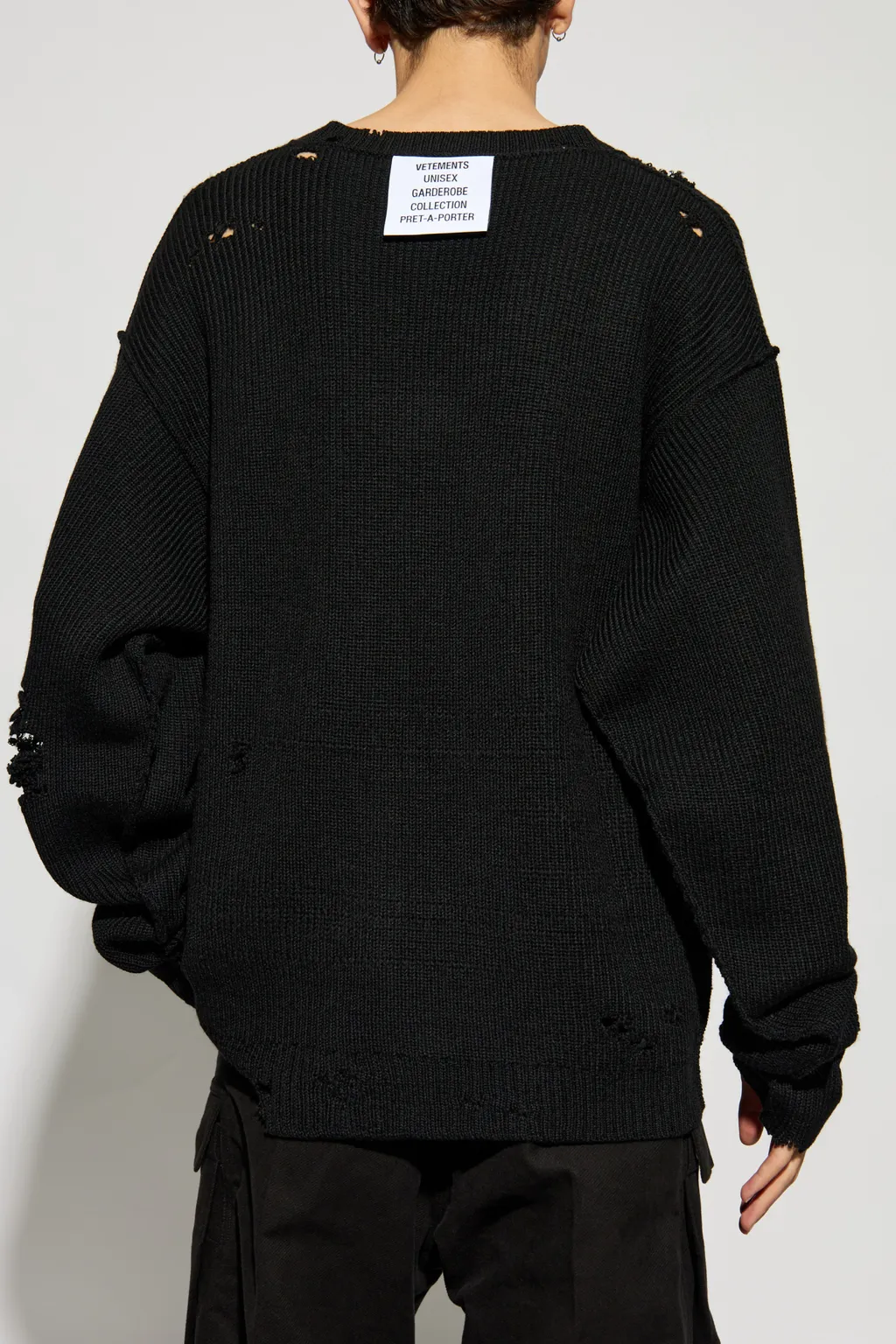 Distressed-Effect Sweater