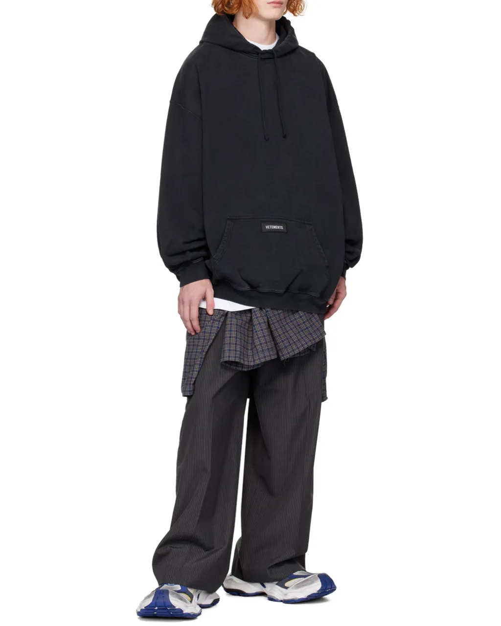 Logo Patch Drawstring Hoodie