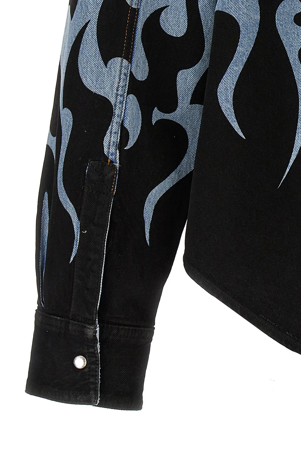 Fire Printed Denim Jacket