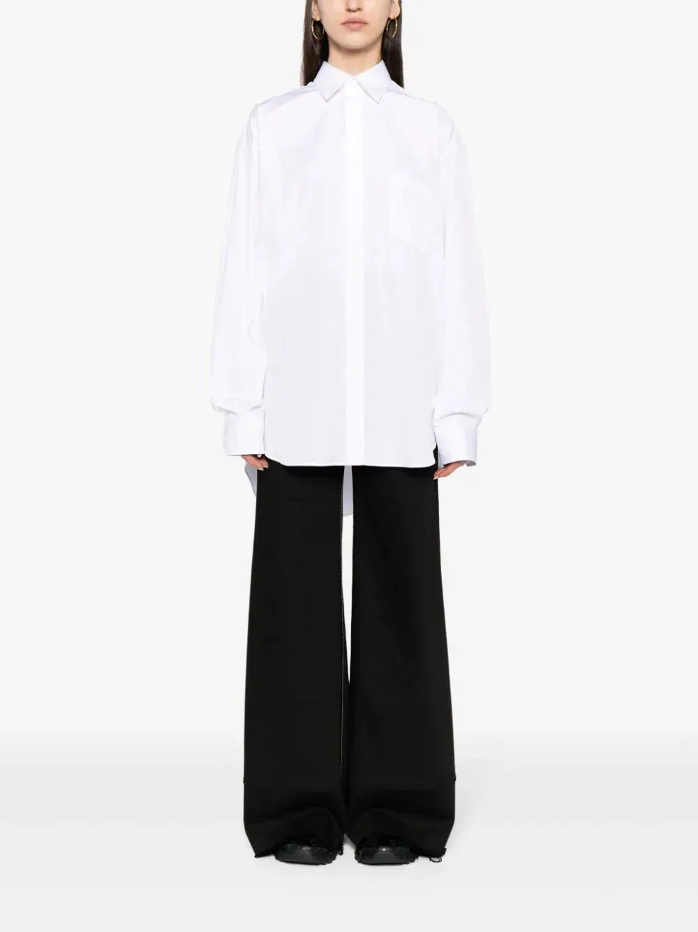 Logo-Tag Cotton Shirt