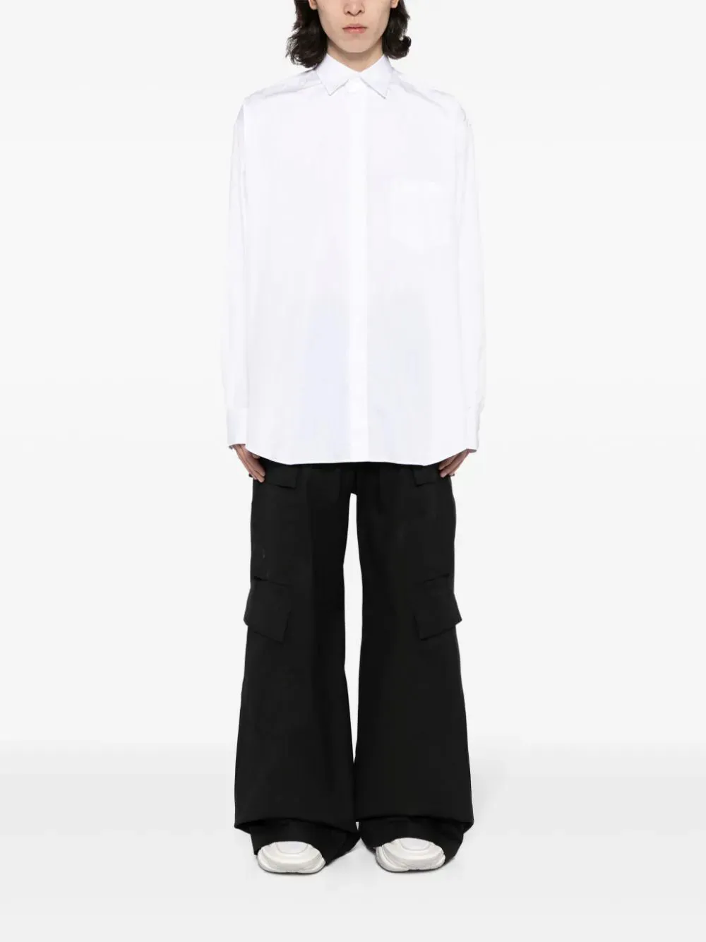 Logo-Tag Cotton Shirt