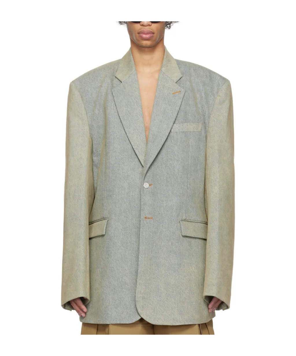 Single Breasted Denim Tailored Blazer