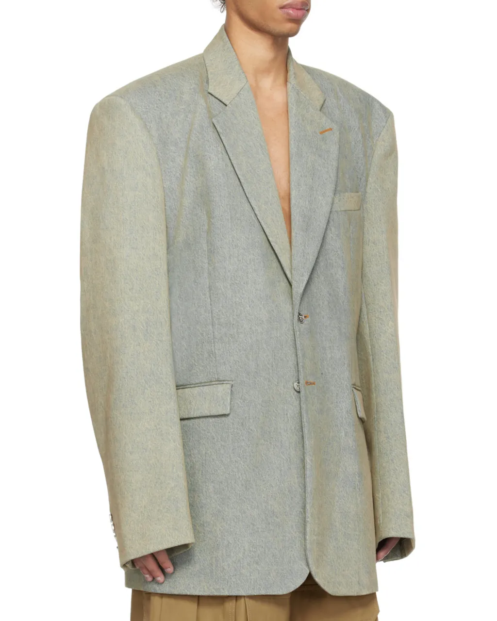 Single Breasted Denim Tailored Blazer