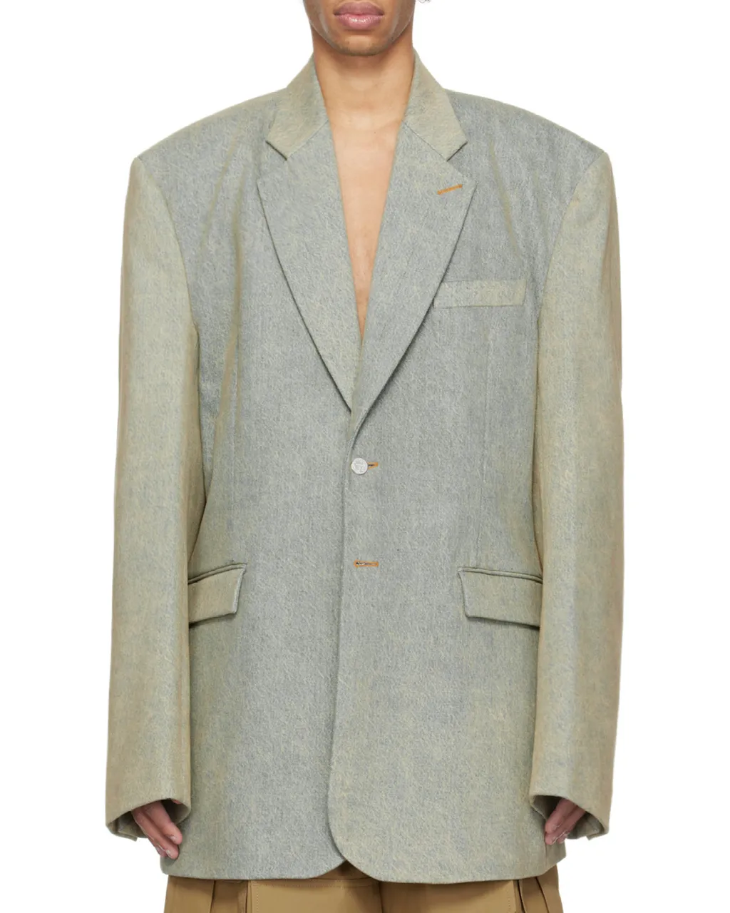 Single Breasted Denim Tailored Blazer