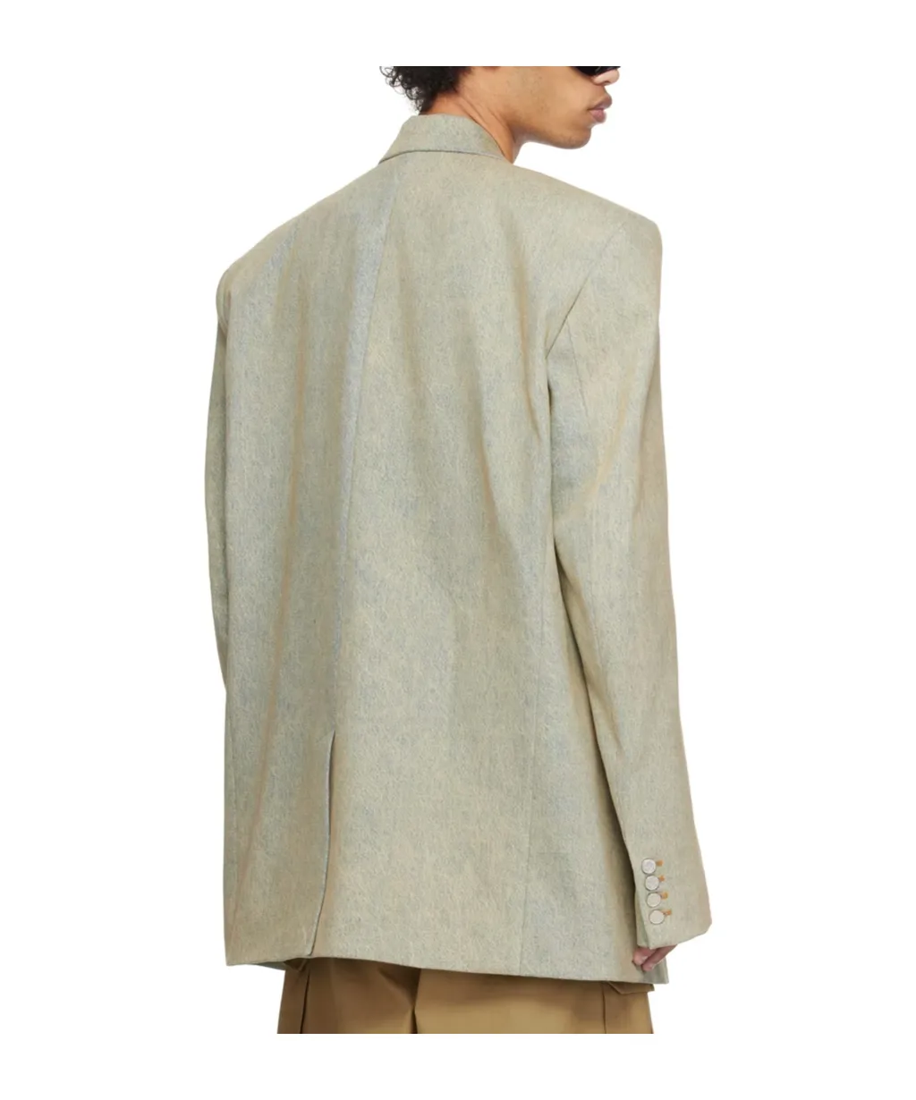 Single Breasted Denim Tailored Blazer