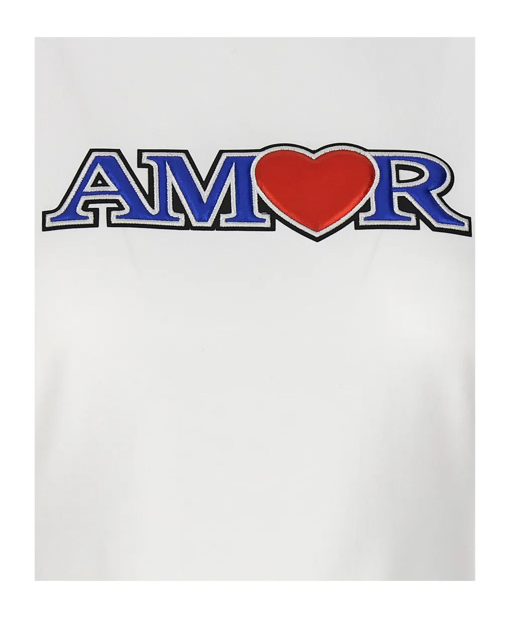 Amor Embroidered Crewneck T-Shirt