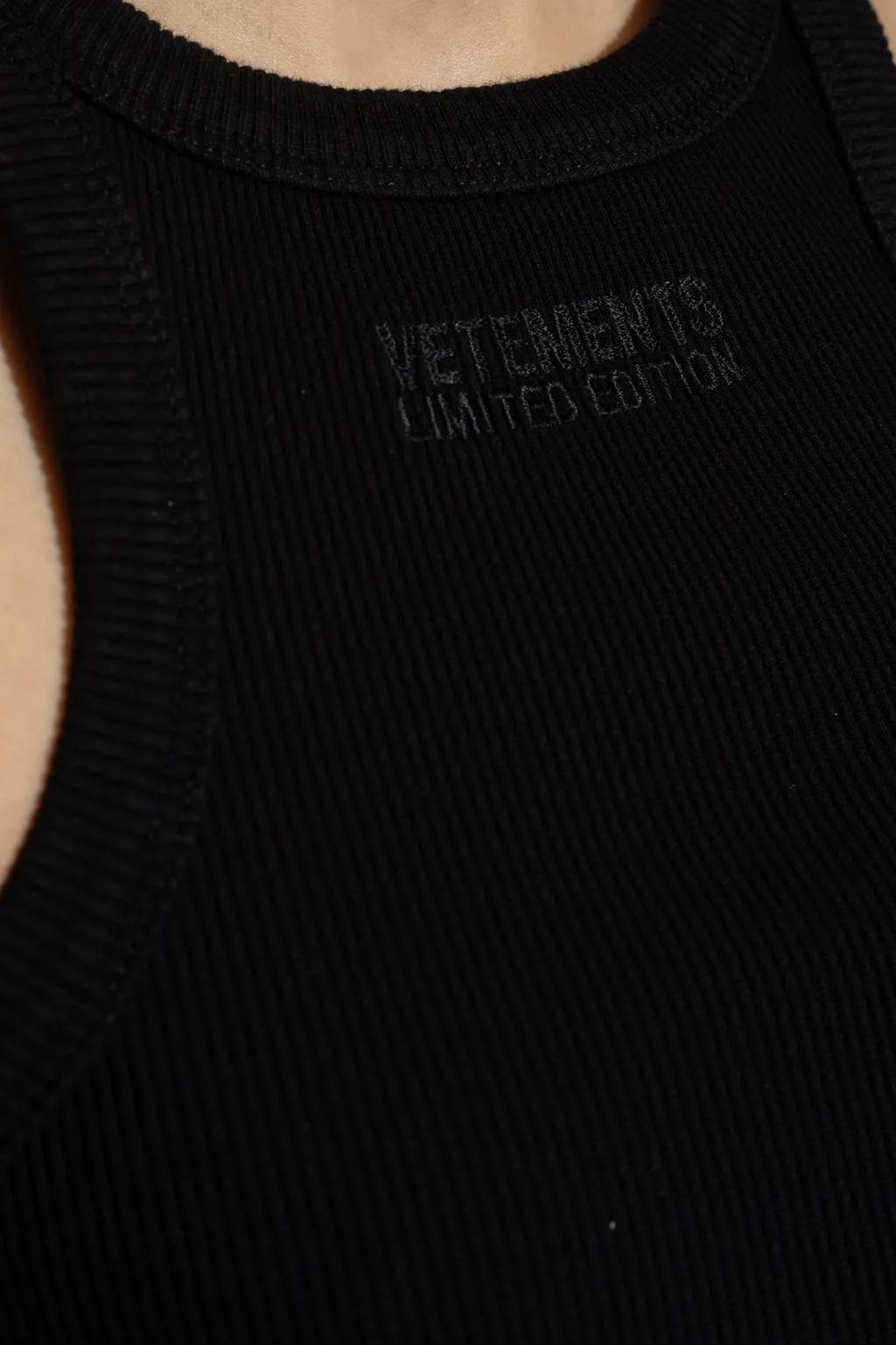 Racing Logo Embroidered Tank Top