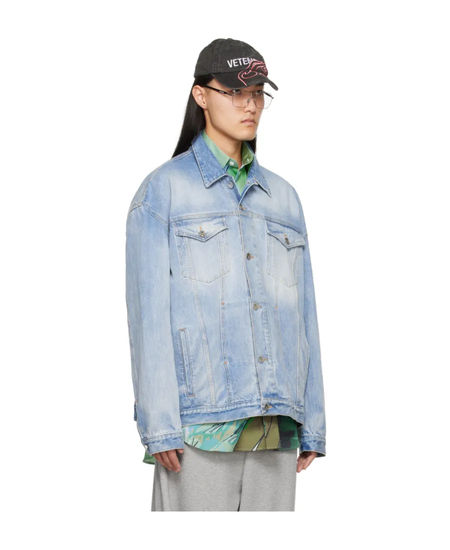 Logo Embossed Denim Jacket