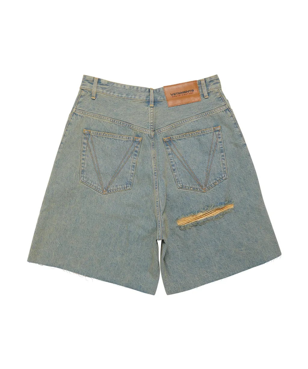 Destroyed Denim Shorts