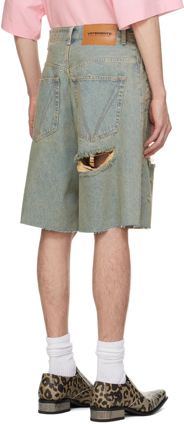 Destroyed Denim Shorts