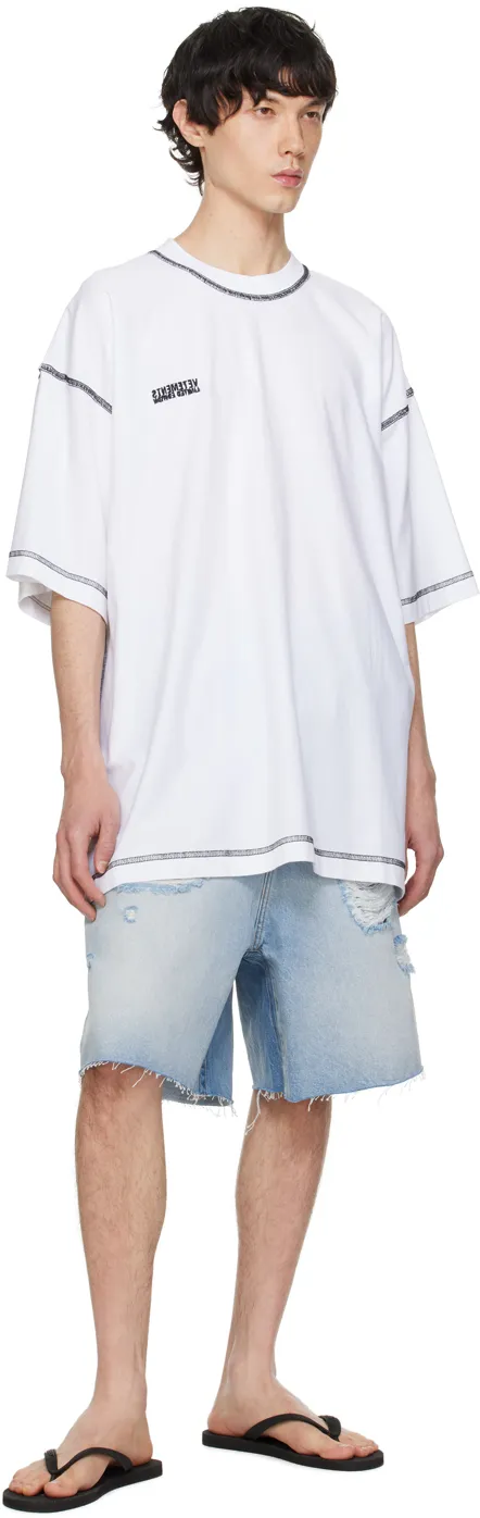 Destroyed Baggy Distressed Denim Shorts
