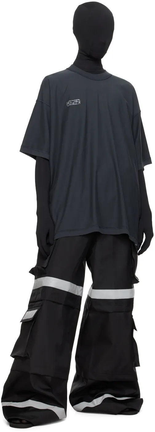 Stitching Details Tooling Casual Pants