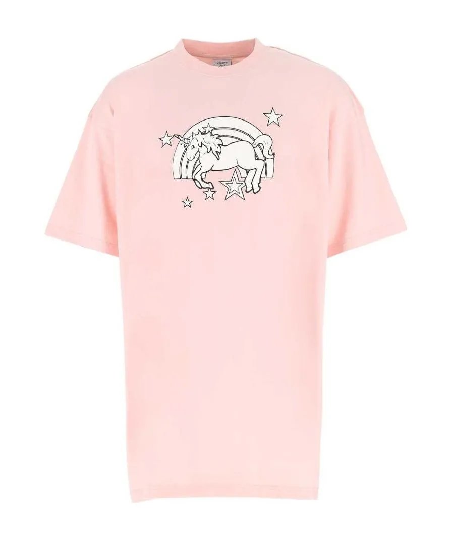 Unicorn Print Cotton T-Shirt