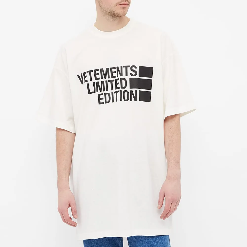 Limited Edition Logo Print T-Shirt