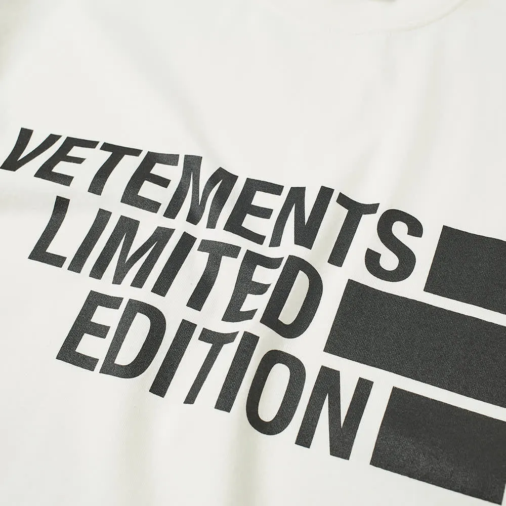 Limited Edition Logo Print T-Shirt