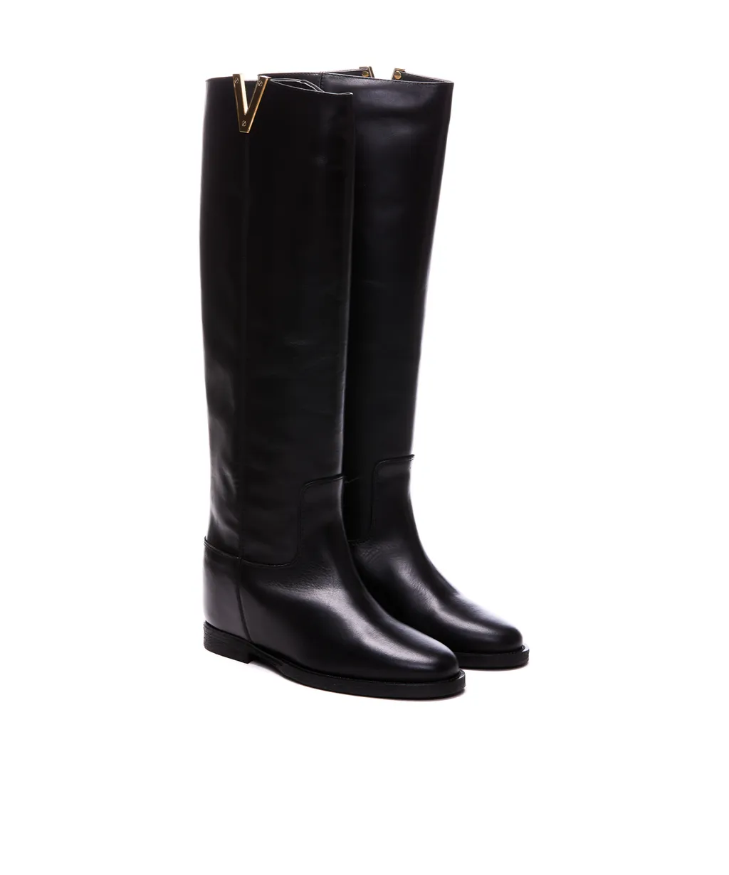 High Logo Detail Boots