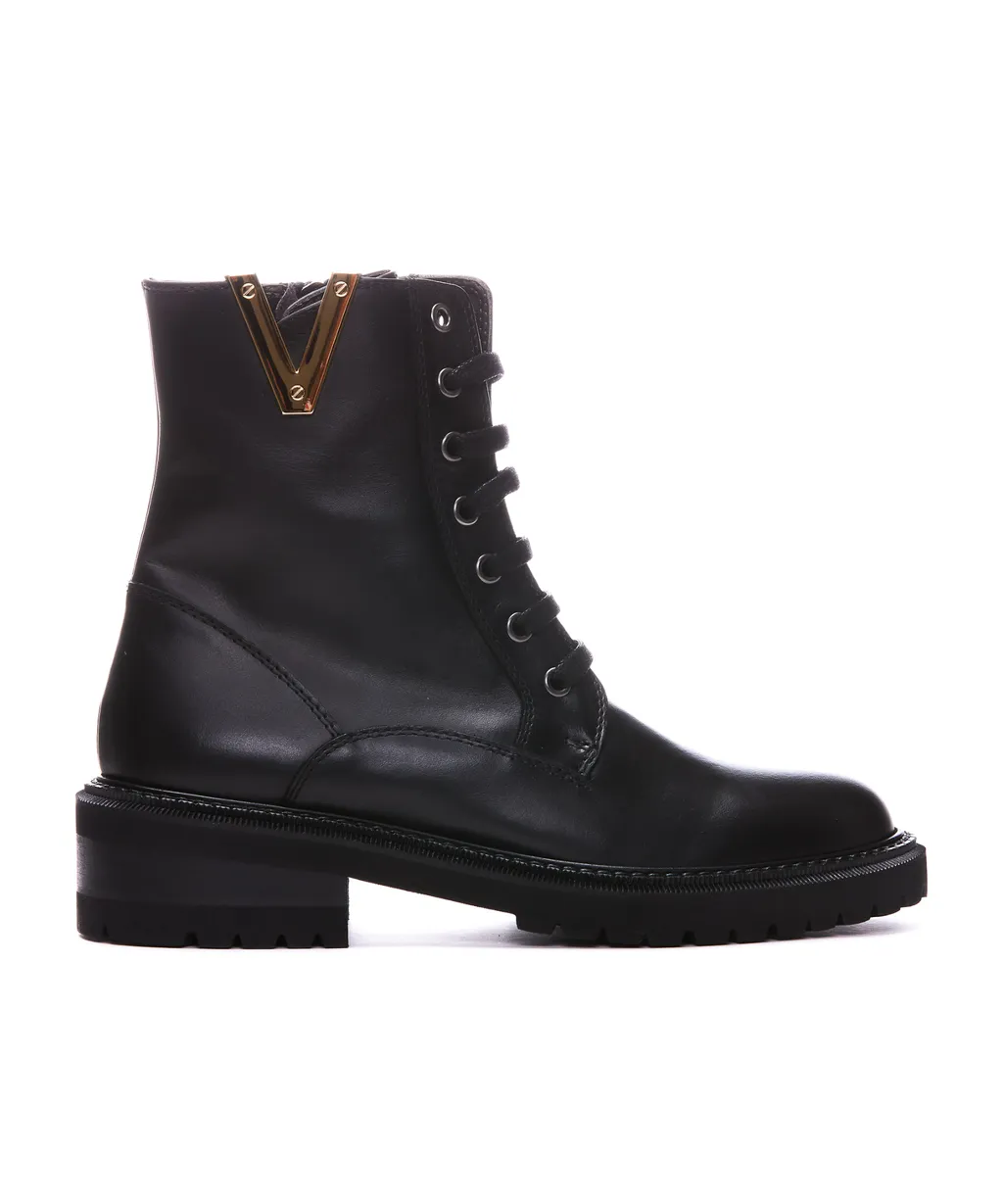 Lace-Up Combat Boots