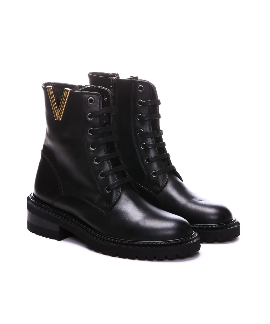 Lace-Up Combat Boots