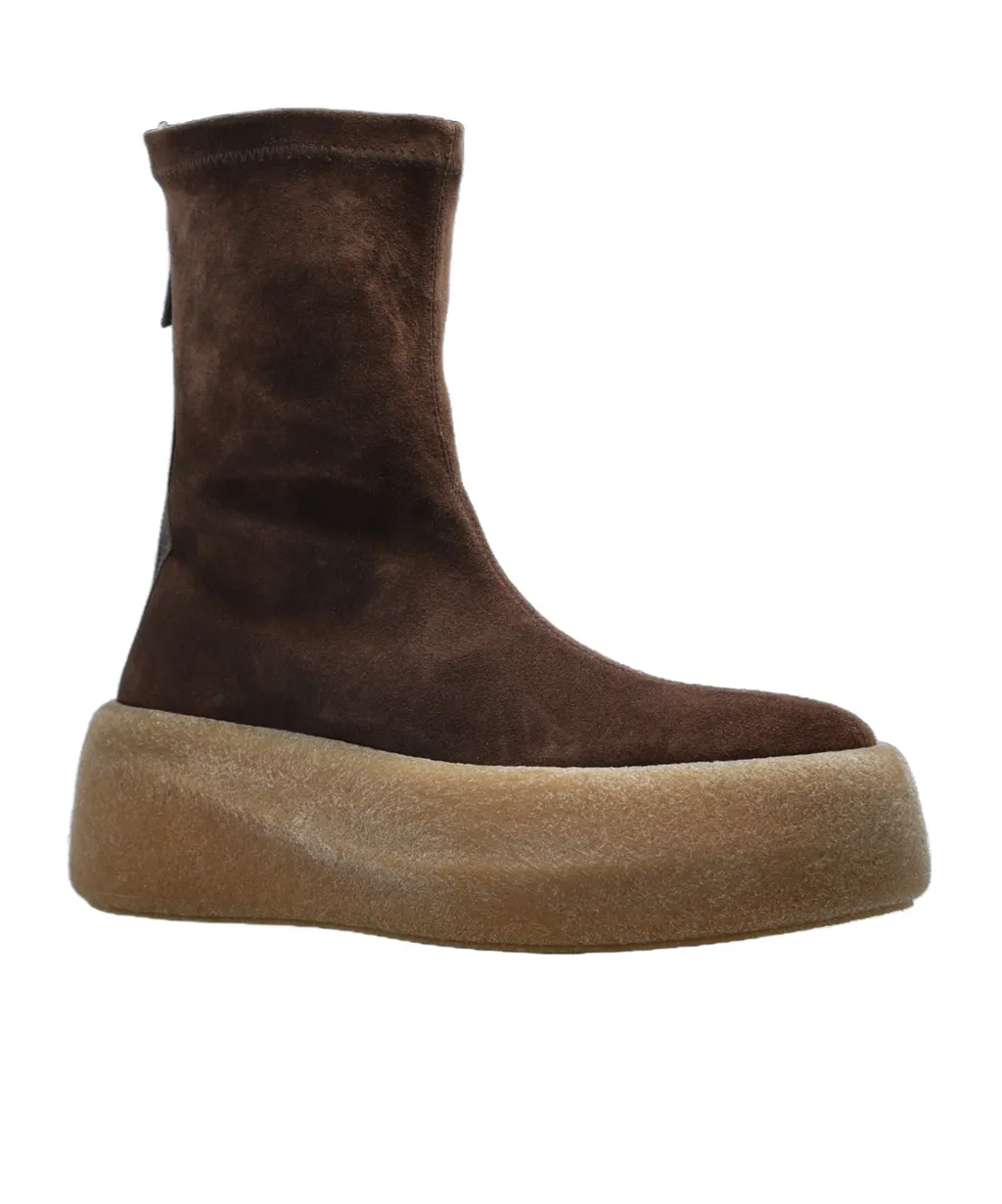 Zip-Detail Platform Boots