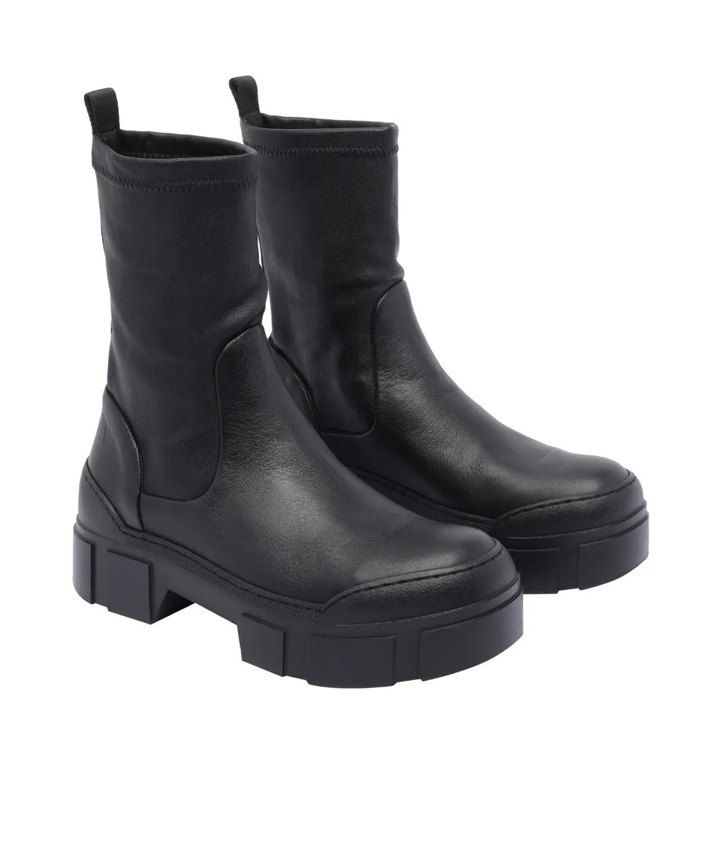 Round-Toe Ankle Boots