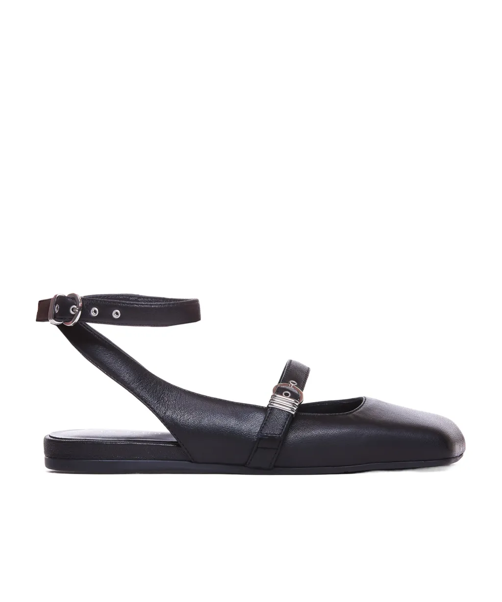 Ankle Strap Flat Shoes