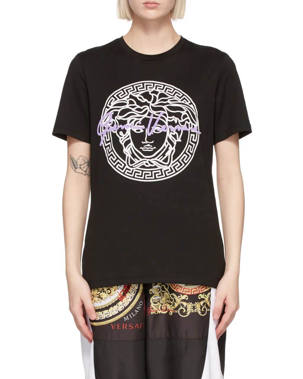 Medusa Motif Logo-Print T-Shirt