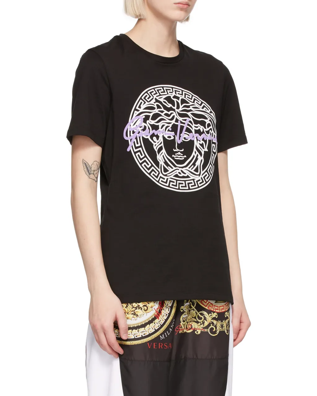 Medusa Motif Logo-Print T-Shirt