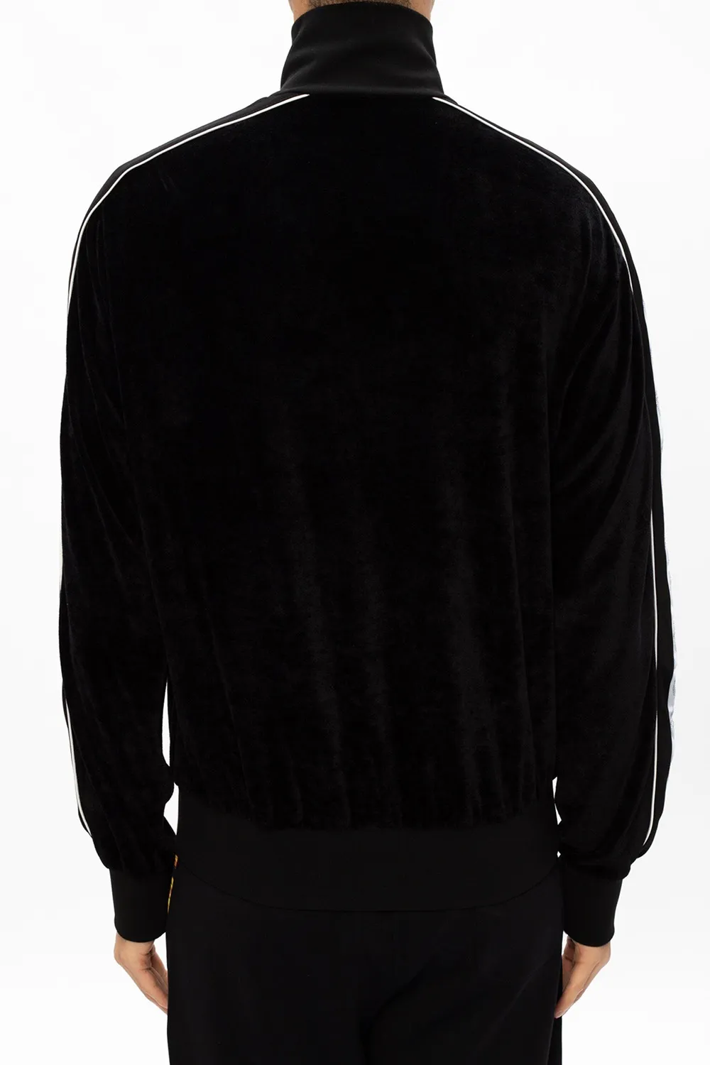 Medusa-Stripe Zipped Sweatshirt