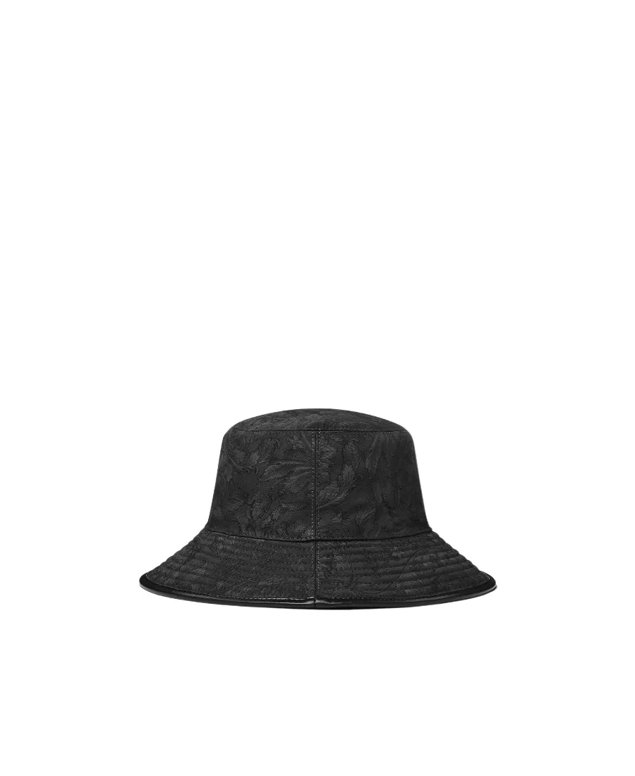 Barocco-Pattern Wide Brim Bucket Hat