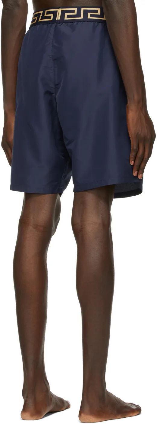 Greca Waistband Swim Shorts