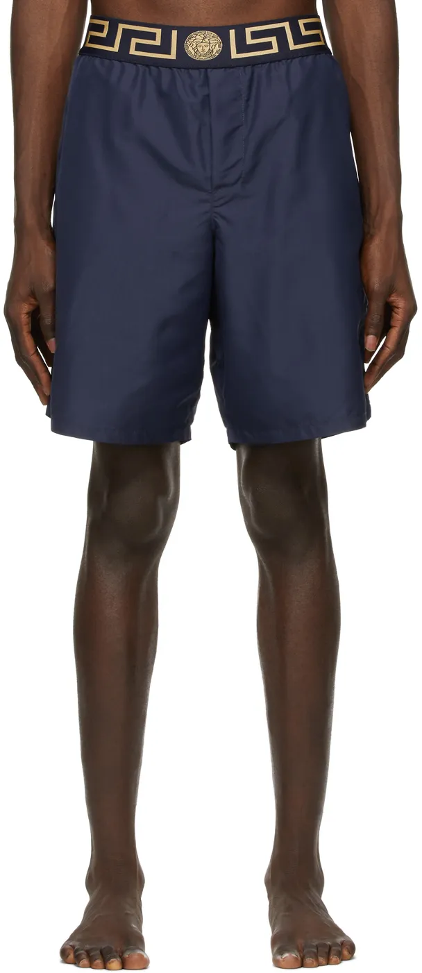 Greca Waistband Swim Shorts